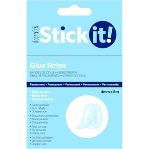 Glue Strips 4mm x8 m 3D Transparent Dots