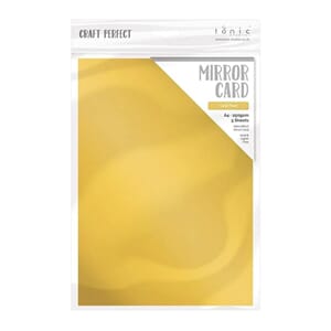 Tonic - Craft Perfect Satin Gold Pearl Mirror Card A4