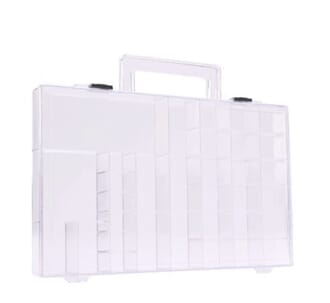 Storage Box Transparant 33 Compartments, str 31x3,7x23 cm