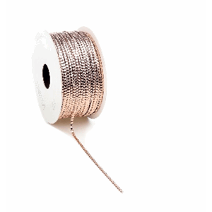 Dekorbånd - Rose Gold Circlé Cord, bredde 3 mm, metervare