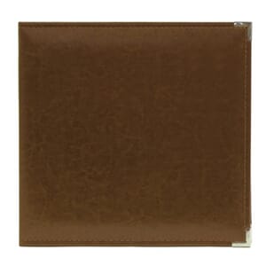 We R - Dark Chocolate Classic Leather D-Ring Album, 12x12